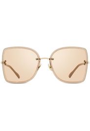 Jimmy Choo Eyewear Leti square-frame sunglasses - FIB2S Nude/Gold