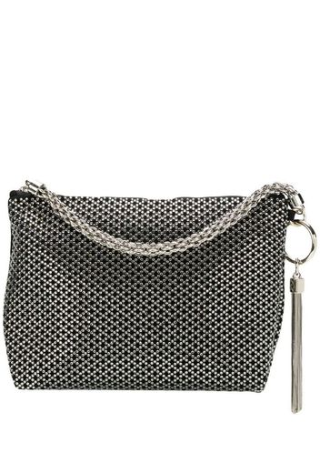 Callie diamond motif crystal hotfix clutch