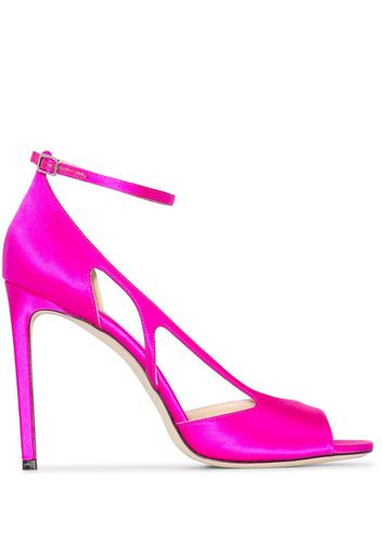 pink Liu 100 cutout satin pumps