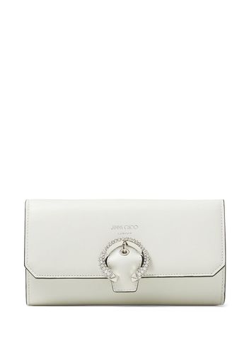 Jimmy Choo Clutch con cristalli - Bianco