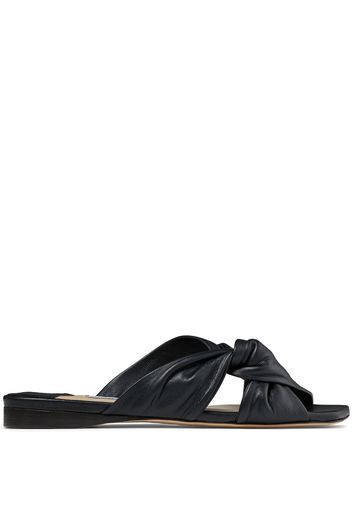 Jimmy Choo Slides Narisa con design a incrocio - Nero