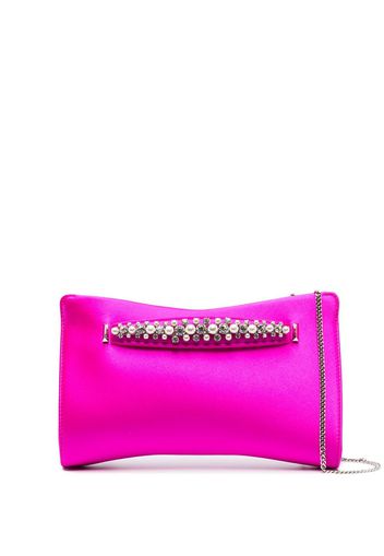 Jimmy Choo Clutch Venus con cristalli - Rosa