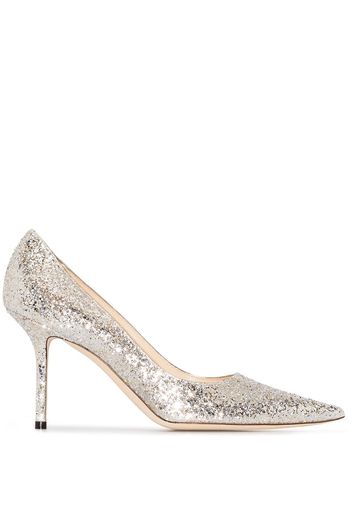 Jimmy Choo Pumps Love con glitter - Argento