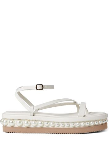 Jimmy Choo Pine flat platform sandals - Bianco