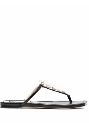 Jimmy Choo pearl-embellished open-toe sandals - Nero