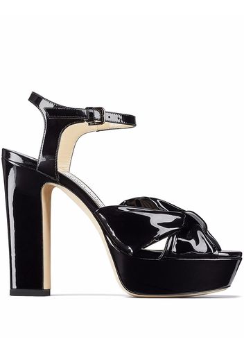 Jimmy Choo Sandali con finitura lucida - Nero