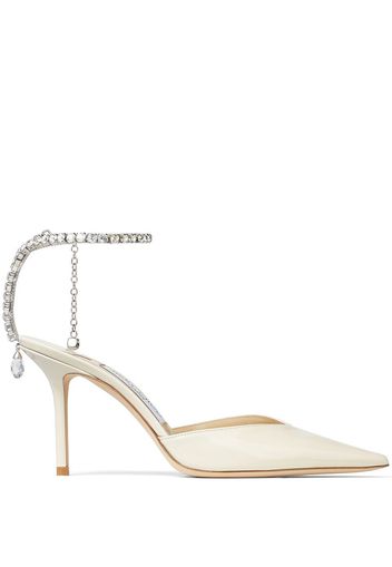 Jimmy Choo Saeda 85mm pointed pumps - Toni neutri