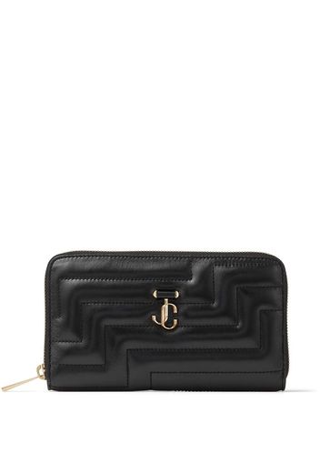 Jimmy Choo Pippa quilted zip-around wallet - Nero