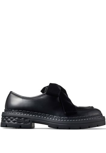 Jimmy Choo Marlow bow-detail loafers - Nero