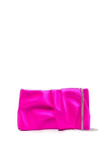 Jimmy Choo Bonny satin clutch - Rosa