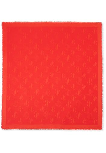 Jimmy Choo Emani monogram scarf - Arancione