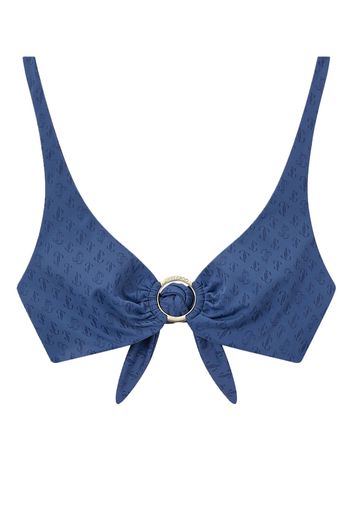 Jimmy Choo Sira logo-print bikini - Blu