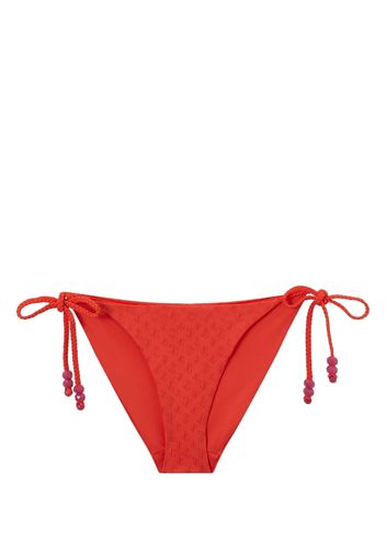 Jimmy Choo Aubrie monogram bikini set - Rosso