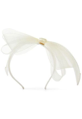Jimmy Choo Aveline bow-embellished headband - Bianco
