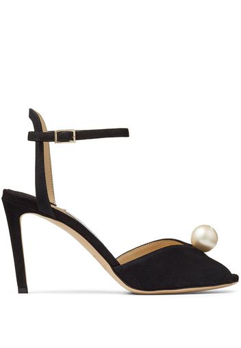 Jimmy Choo Sandali con decorazione Sacora 85mm - Nero