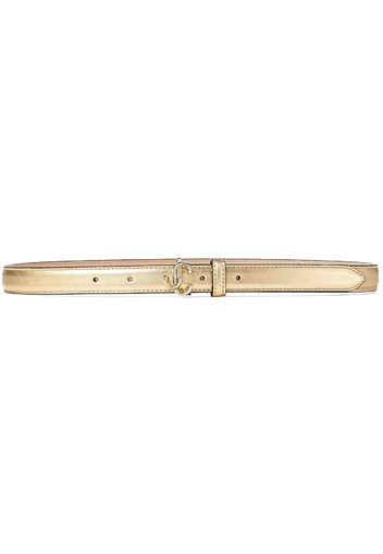 Jimmy Choo Helina logo-buckle belt - Oro