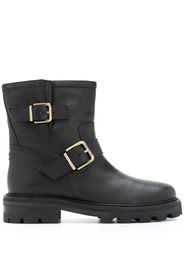 Youth buckle ankle boots