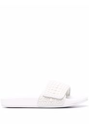 Jimmy Choo Fitz embellished slides - Bianco