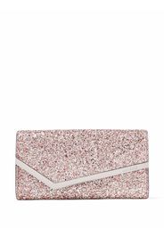 Jimmy Choo Clutch Emmie con paillettes - Rosa