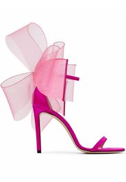 Jimmy Choo Sandali a punta aperta con fiocco - Rosa