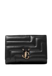 Jimmy Choo Varenne quilted clutch bag - Nero