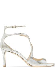 Jimmy Choo Sandali Azia metallizzati 75mm - Argento