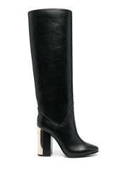 Jimmy Choo round-toe block-heel boots - Nero