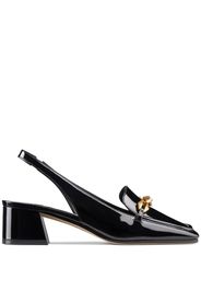 Jimmy Choo Diamond Tilda 45mm slingback loafers - Nero