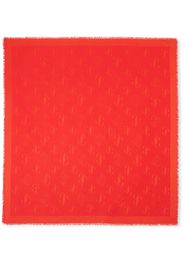 Jimmy Choo Emani monogram scarf - Arancione