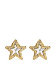 Jimmy Choo JC Star stud crystal earrings - Oro