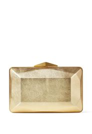 Jimmy Choo Clutch Diamond Box metallizzata - Oro