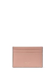 Jimmy Choo Umika logo-lettering leather cardholder - Rosa