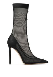 Jimmy Choo Psyche 110mm pointed-toe boots - Nero