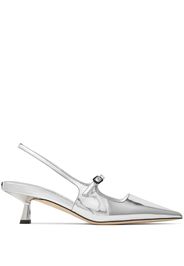 Jimmy Choo Didi 45mm patent leather pumps - Argento