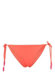 Jimmy Choo debossed-logo bikini bottoms - Rosso