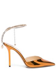 Jimmy Choo Saeda 100mm leather pumps - Arancione