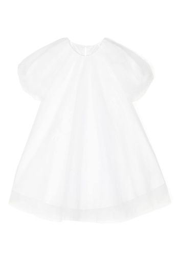 jnby by JNBY short-sleeve tulle dress - Bianco