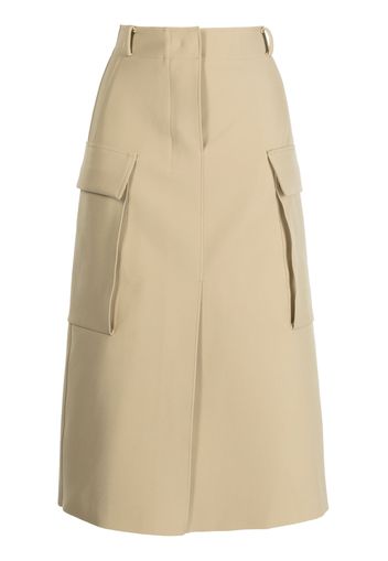 JNBY high-waist midi skirt - Marrone