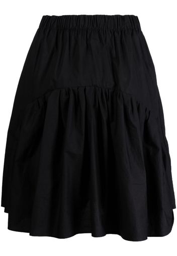 JNBY ruffled cotton midi skirt - Nero
