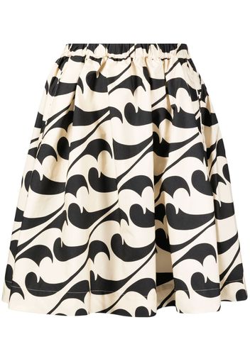 JNBY abstract-pattern cotton midi skirt - Toni neutri