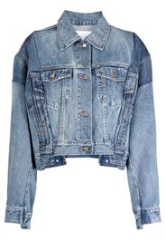 JNBY Gonna denim a strati con design patchwork - Blu