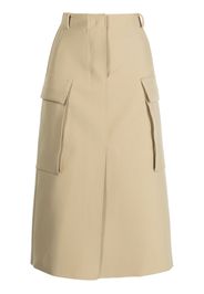 JNBY high-waist midi skirt - Marrone