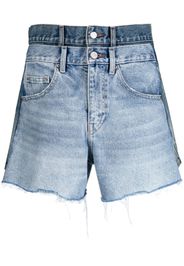 JNBY raw-cut asymmetric denim shorts - Blu