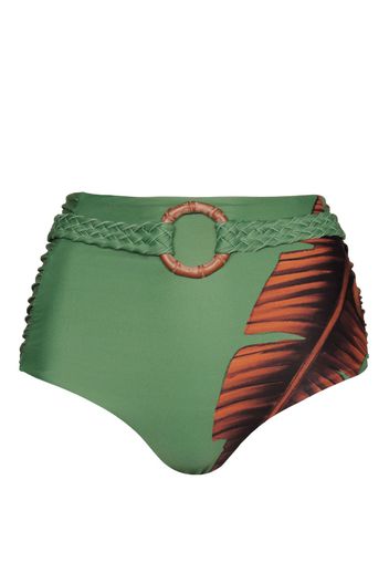 Johanna Ortiz Slip bikini Cumbi con stampa - Verde