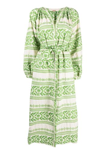 Johanna Ortiz Rimarima cotton tunic dress - Verde
