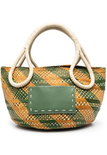 Johanna Ortiz Litoral Salvage woven tote bag - Giallo