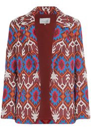 Johanna Ortiz Montañas Costeras embroidered blazer - Marrone