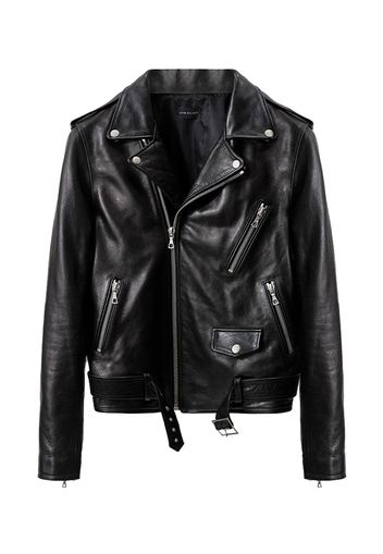 John Elliott zipped biker jacket - Nero