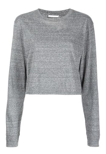 John Elliott T-shirt crop - Grigio