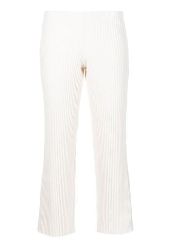 John Elliott Pantaloni crop a coste - Toni neutri